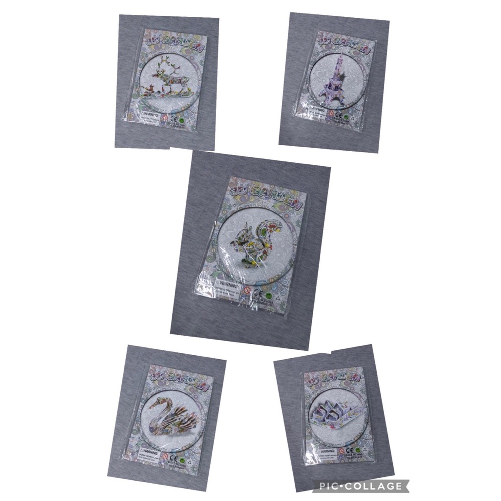 *FREE with any $50 purchase 3D Colouring Puzzle Models- Set A